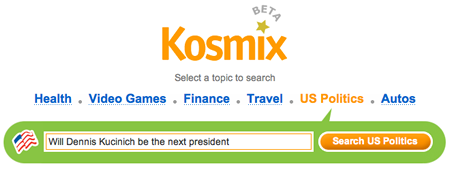 Kosmix search