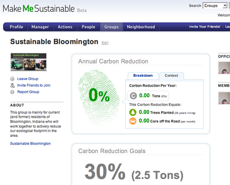 Sustainable Bloomington group on Make Me Sustainable