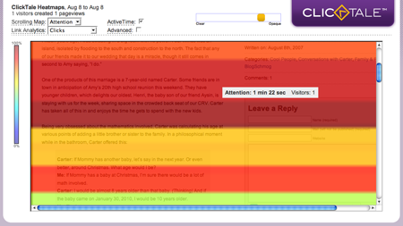 ClickTales Heat Map